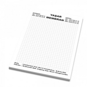 Üstten Tutkallı Blokbot (14*21-A5)