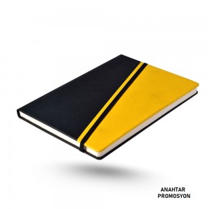 Sert Kapaklı Lastikli Tarihsiz Defter Ajanda