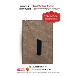 Yeni Model Özel Cepli Defter 14*21